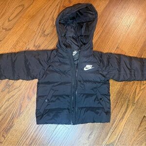 Nike Kids Charcoal Puffer Jacket